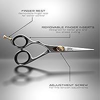 BRV MEN Left Handed Beard & Mustache Scissors 5.5″ - Silver — image 4