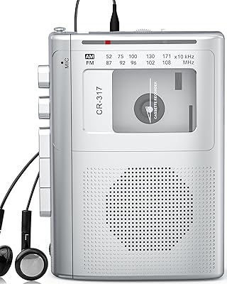Jazmm Cassette Player Recorder with Bluetooth