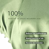 SissiLita 100% Silk Bonnet for Sleeping - Sage Green — image 6