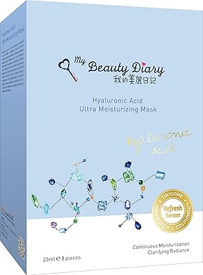 My Beauty Diary Hyaluronic Acid Ultra Moisturizing Facial Face Mask (8 Sheets)