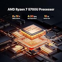 BOSGAME P4 Mini Gaming PC AMD Ryzen 7 5700U 16GB RAM 512GB SSD — image 3