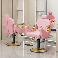 LOUVIXA Barber Chair Modern Pink — image 2