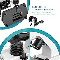 Aomekie AO1003 64X-160X-640X Biological Compound Microscope — image 5