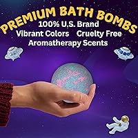 EvolutionUSA Space Bath Bombs for Kids - 6 Pack with Hidden Toy — image 8