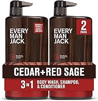 Every Man Jack Cedar + Red Sage Hydrating 3-in-1 All Over Wash 28.8oz (2 Pack) — image 1