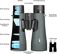 IBQ 12x50 UHD Binoculars with Phone Adapter — image 4