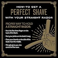 BRV MEN Professional Straight Edge Barber Razor with 100 Blades — image 8