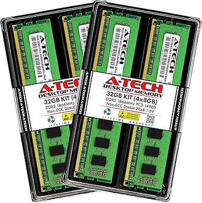 A-Tech 32GB DDR3 1866MHz RAM Kit (4x8GB)