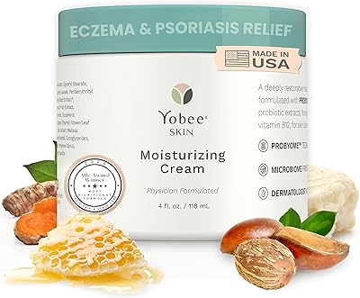 Yobee Body & Face Cream for Dry, Itchy Skin 4oz