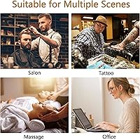 FIRAVOE Swivel Saddle Stool with Wheels (18″-26″, Black) — image 6