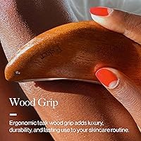 Esker Body Plane Lymphatic Drainage Massager – Teak Wood & Sterling Silver — image 5