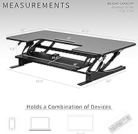 VIVO 48-inch Height Adjustable Desk Converter — image 4