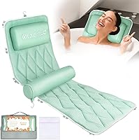 Olaemuo Full Body Bath Pillow with Removable Lumbar Cushion - Green — image 1