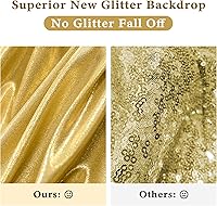 Outpain 10x10ft Gold Sequin Backdrop Curtains — image 2