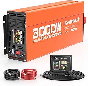 Joemnwart 3000W Pure Sine Wave Power Inverter 24V DC to 110V AC Review