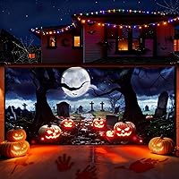 Tao-Ge Light Up Halloween Garage Door Cover 6ft x 13ft — image 5