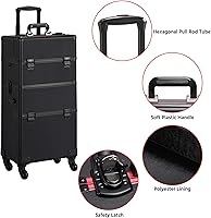 Topeakmart 3-in-1 Rolling Makeup Train Case — image 6