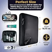 Side by Side Slim Toiletry Bag for Travel — image 2