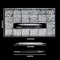 Yzzseven Rhinestone Set 600 White Diamonds + 2500 Flat Rhinestones — image 5