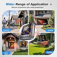 Chtoocy Solar Driveway Alarm 4 Sensors 1 Receiver — image 2