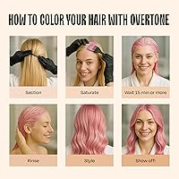 Overtone Cotton Candy Pink Semi-Permanent Hair Dye Conditioner 8oz — image 9