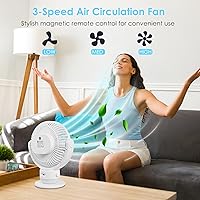 OGZ Portable Fan 7-inch with Remote and Timer — image 5