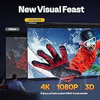 VIVOHOME 80-Inch Manual Pull Down Projector Screen — image 2