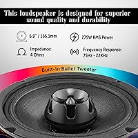 Black Diamond DIA-XT69 6x9-Inch Car Audio Speaker — image 3