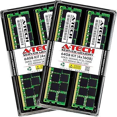 A-Tech 64GB Kit DDR3 1600MHz ECC Registered RAM