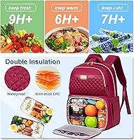 Weitars Insulated Lunch Backpack with Cooler for 15.6-inch Laptop — image 3