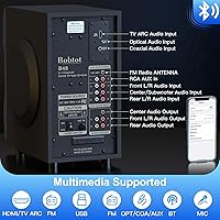 Bobtot B48 5.1 Channel Surround Sound Speaker System — image 5
