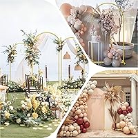 Rtshuok 6FT Gold Metal Arch Backdrop Stand — image 2
