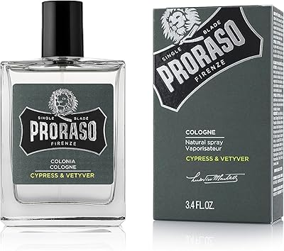 Proraso Eau De Cologne, Cypress and Vetyver 3.4oz