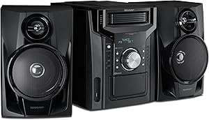 Sharp CD-BH950 240W 5-Disc Mini Shelf Speaker System with Bluetooth