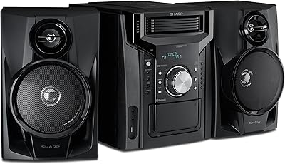 Sharp CD-BH950 240W 5-Disc Mini Shelf Speaker System with Bluetooth