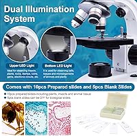 LAKWAR 40X-1000X Binocular Microscope — image 2