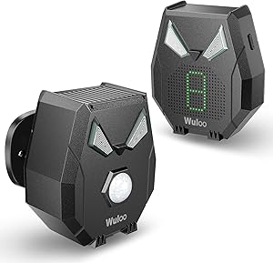 Wuloo Solar Driveway Alarm System with 1 Sensor & 1 Receiver