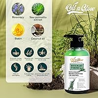 OilnGlow USDA Organic Rosemary Hair Growth Shampoo 10 Fl. Oz — image 2