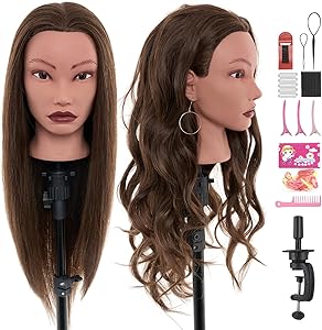 Neverland Beauty & Health 20″ Mannequin Head with 100% Human Hair