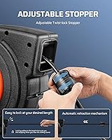 DEWENWILS 50FT Retractable Extension Cord Reel with 6 Outlets — image 3