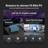 BOSGAME P2 Mini PC Intel Core i5 12600H 32GB RAM 512GB SSD — image 2