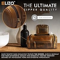 ELIZO Genuine Leather Toiletry Bag for Men — image 4