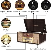 Crosley CR7016A-MA Rhapsody 7-in-1 Bluetooth Turntable — image 3