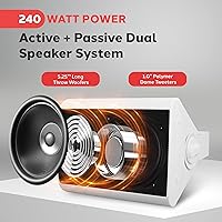 Pyle PDWR51BTWT Wall Mount Bluetooth Speaker System — image 4
