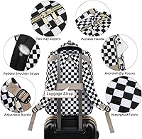 Kouxunt Checkered Laptop Backpack — image 4