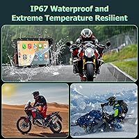 APHQUA 722 Motorcycle GPS Navigation System with Apple CarPlay & Android Auto — image 9