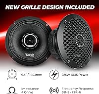 DS18 PRO-ZT6 6.5-Inch Mid-Range Loudspeaker with Bullet Tweeter — image 2