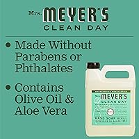 Mrs. Meyer's Clean Day Liquid Hand Soap Refill, Basil Scent, 33 Fl Oz (Pack of 2) — image 7