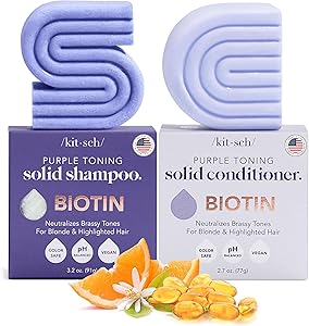 Kitsch Toning Purple Shampoo & Conditioner Bar Set 6.7oz Review