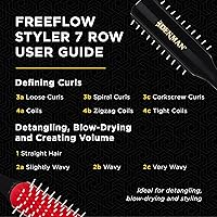 Denman Free Flow Wide Spaced Pins 7 Row Hair Styling Brush — image 6